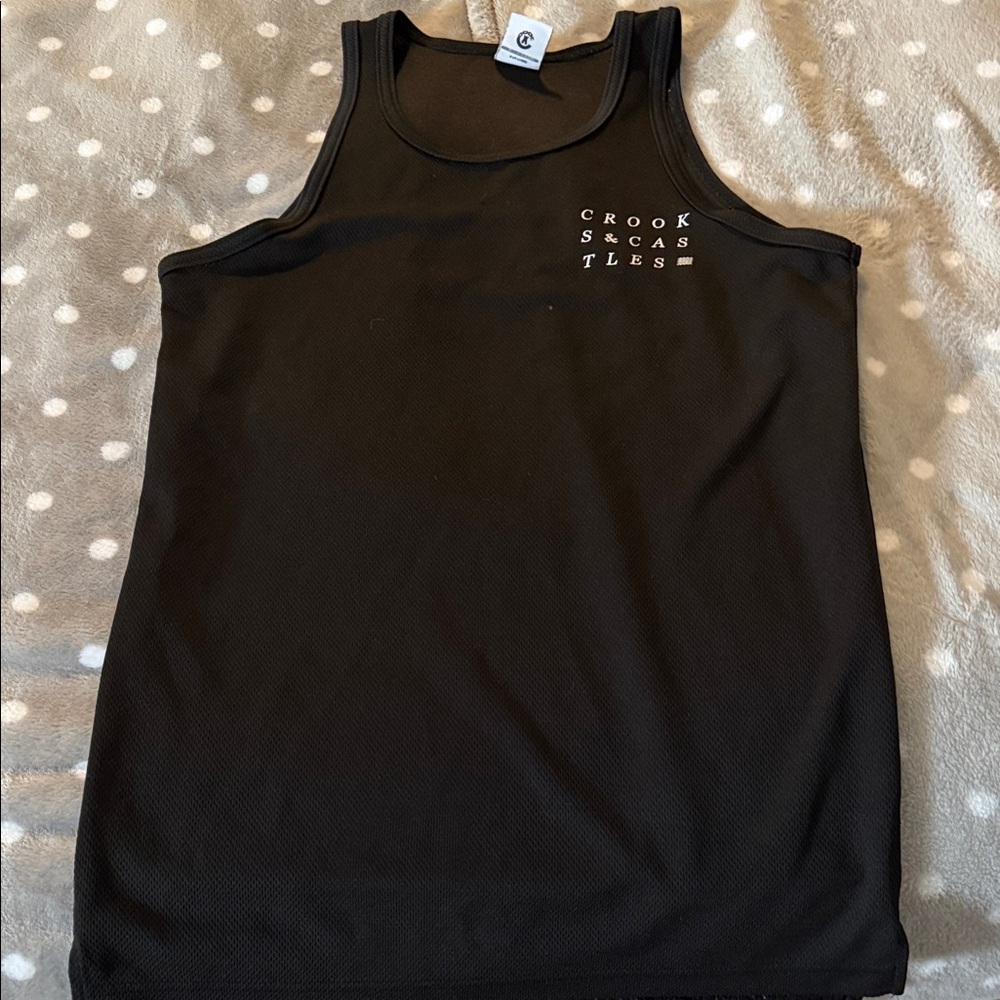 Crooks & Castles Black Mesh Athletic Tank
